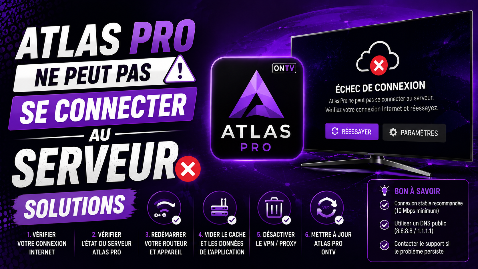 Atlas Pro Problème Connexion